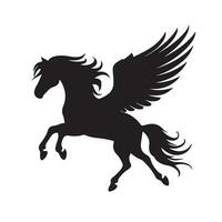 pegasus silhouette Vector