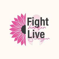 Pink ribbon line art brush style. Breast Cancer Awareness Month Campaign. Icon design for poster, banner, t-shirt. vector