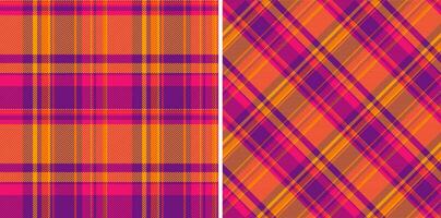 Tartan background seamless of plaid vector textile with a check pattern texture fabric.