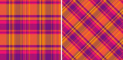 Tartan background seamless of plaid vector textile with a check pattern texture fabric.