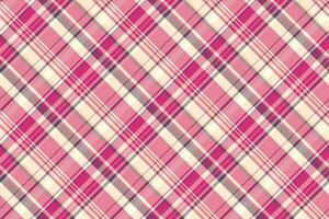 Check pattern fabric of textile seamless texture with a plaid vector background tartan.