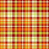 Vector fabric plaid of check seamless background with a tartan pattern textile texture.