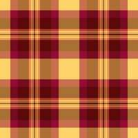 Textile plaid check of background fabric texture with a tartan pattern seamless vector. vector