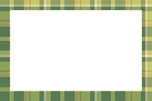 Vintage frame vector. Scottish border pattern retro style. Tartan plaid ornament. vector