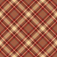 Tartan scotland seamless plaid pattern vector. Retro background fabric. Vintage check color square geometric texture. vector