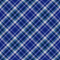 Tartan plaid pattern in blue. Print fabric texture seamless. Check vector background.