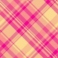 Seamless texture vector of pattern plaid check with a textile tartan fabric background.