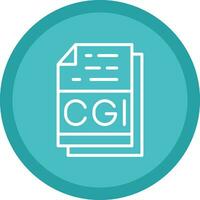 Cgi File Format Vector Icon Design