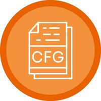 Cfg File Format Vector Icon Design