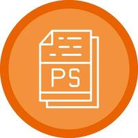 PS File Format Vector Icon Design
