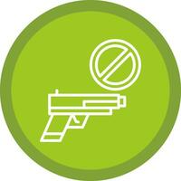 Gun ban Vector Icon Design