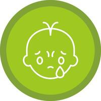 Crying Vector Icon Design