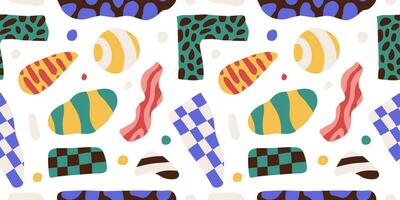 Trendy abstract seamless pattern vector