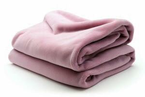 Warm Soft folded blanket. Generate Ai photo