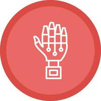 Robot hand Vector Icon Design