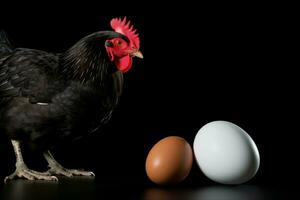 Nutritious Chicken egg. Generate Ai photo