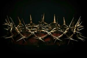 Symbolic Crown thorns ancient. Generate Ai photo