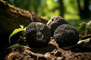 Aromatic Forest truffle. Generate Ai photo