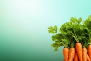 Vibrant Carrot background. Generate Ai photo