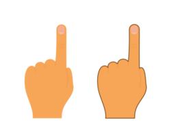 Finger Zeiger berühren png