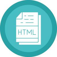 Html File Format Vector Icon Design