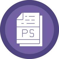 PS File Format Vector Icon Design