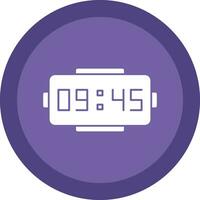 Digital clock Vector Icon Design