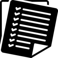 solid icon for tasks vector