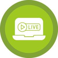 Live Stream Vector Icon Design