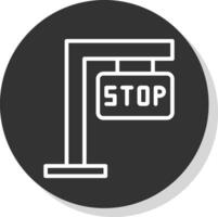 diseño de icono de vector de señal de stop