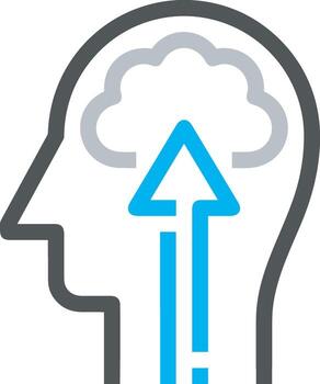 Growth business icon symbol vector image. Illustration of the progress outline infographic strategy  development design image