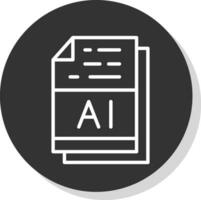 AI File Format Vector Icon Design