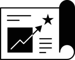 Growth business icon symbol vector image. Illustration of the progress outline infographic strategy  development design image