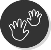 diseño de icono de vector de mano