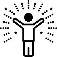 solid icon for beings vector