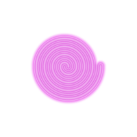 Pink Neon Swirl Transparent Background Clipart png