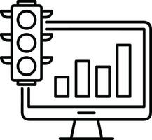 crecimiento negocio icono símbolo vector imagen. ilustración de el Progreso contorno infografía estrategia desarrollo diseño imagen