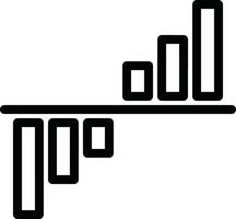 Growth business icon symbol vector image. Illustration of the progress outline infographic strategy  development design image
