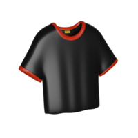 Black friday, Black T-shirt 3D render icon png