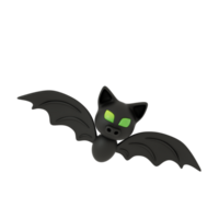 morcegos de halloween voando png