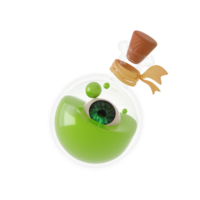 bouteille de poison d'halloween png