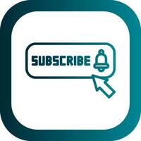 Subscribe Vector Icon Design