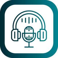 Podcast Vector Icon Design