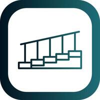 diseño de icono de vector de escaleras