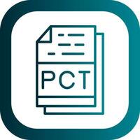 Pct File Format Vector Icon Design