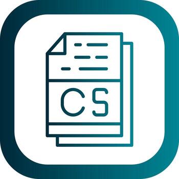 cs archivo formato vector icono diseño