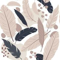 Seamless pattern of soft wings. feathers pattern in the nursery. fluff. Vector stock illustration. Wallpaper.