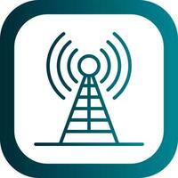 Radio antenna Vector Icon Design