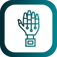 Robot hand Vector Icon Design