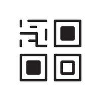 qr código icono ilustraciones vector gráficos